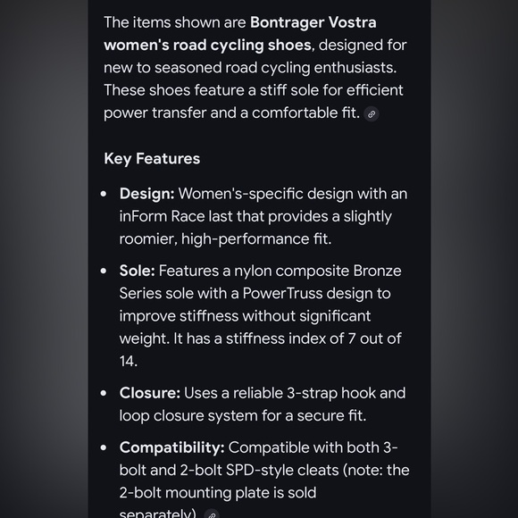 Women’s Black Cycling Shoes - Picture 5 of 5